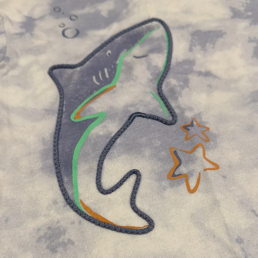NWOT Carter's Blue and White Shark Tee‎